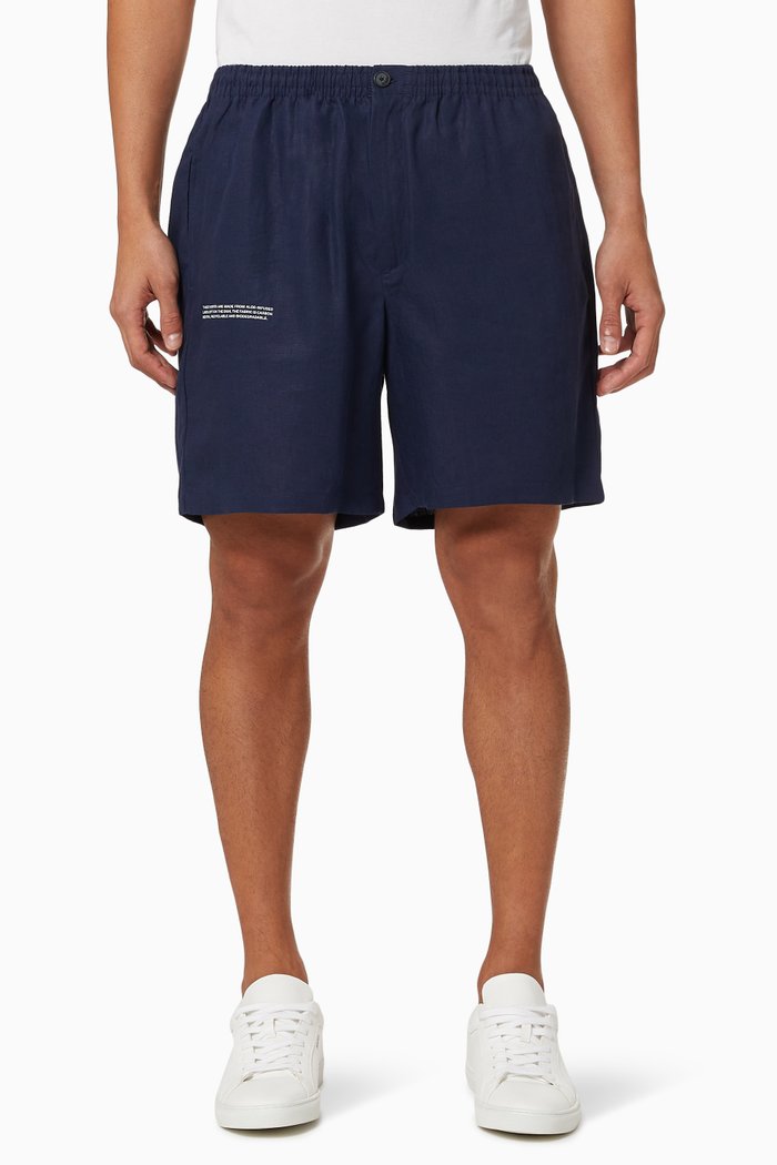

Lightweight Aloe Linen Shorts, Blue