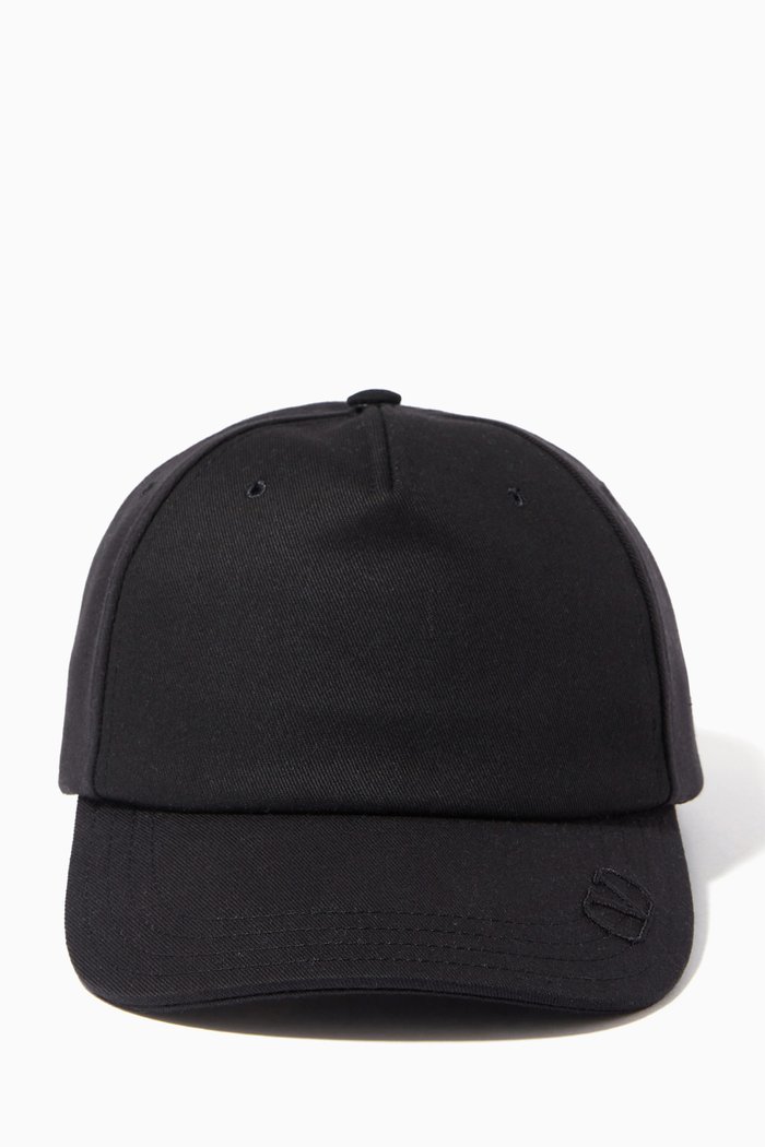 

Valentino Garavani VLOGO Cap in Cotton Twill, Black