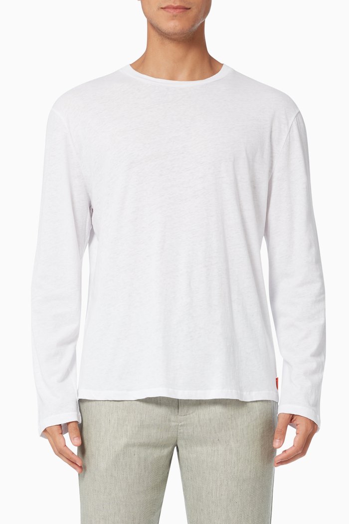 

Garrett Leight x The Pedro T-shirt in Linen-blend Jersey, White