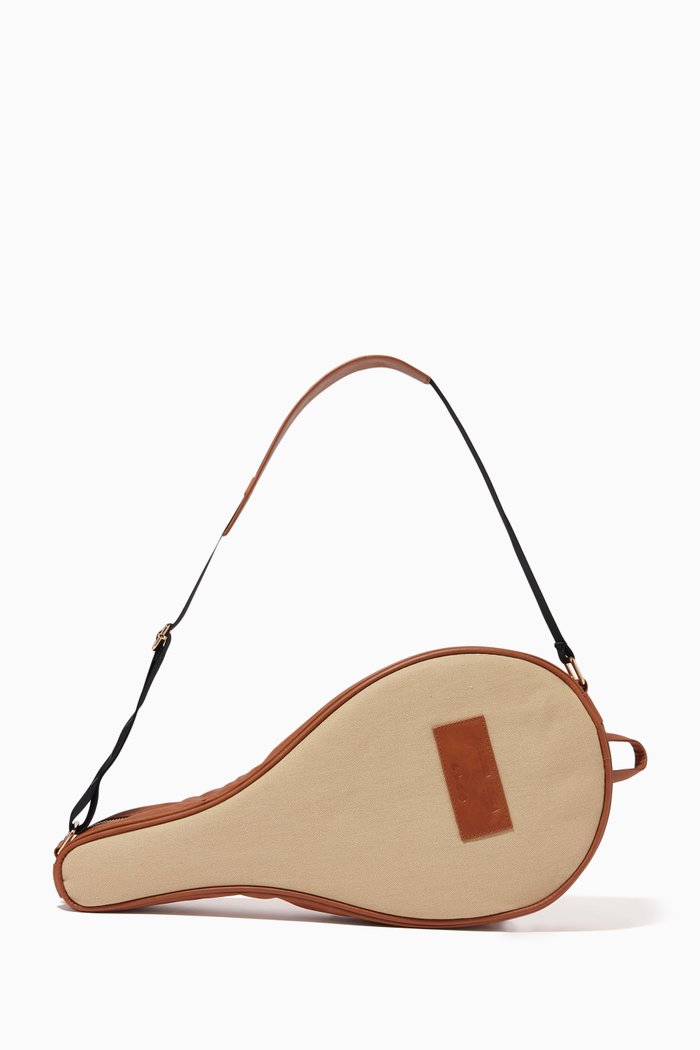 

x Garrett Leight Beach Bat Case in Canvas, Brown