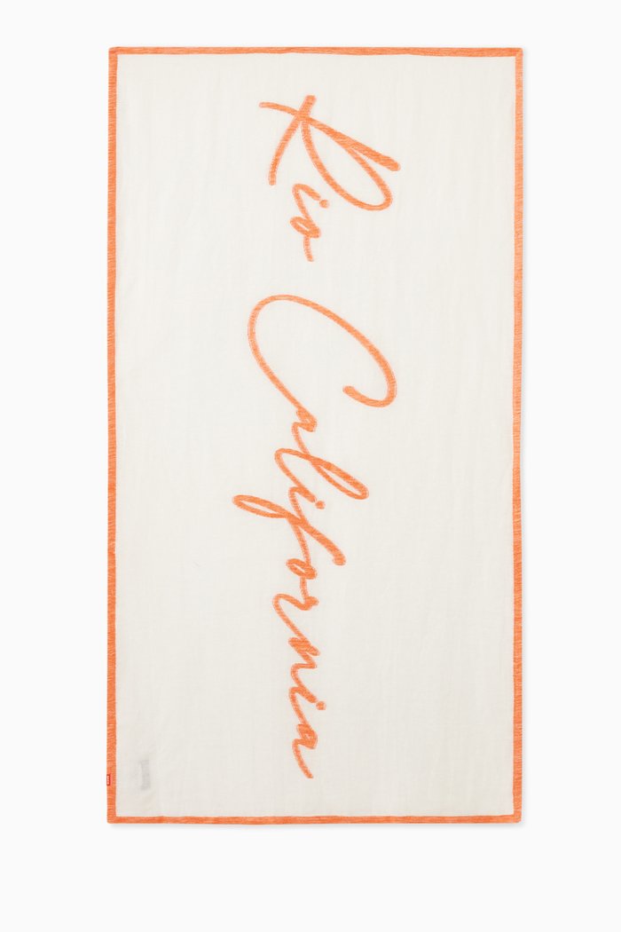 

x Garrett Leight Rio California Beach Towel in Terry, Neutral