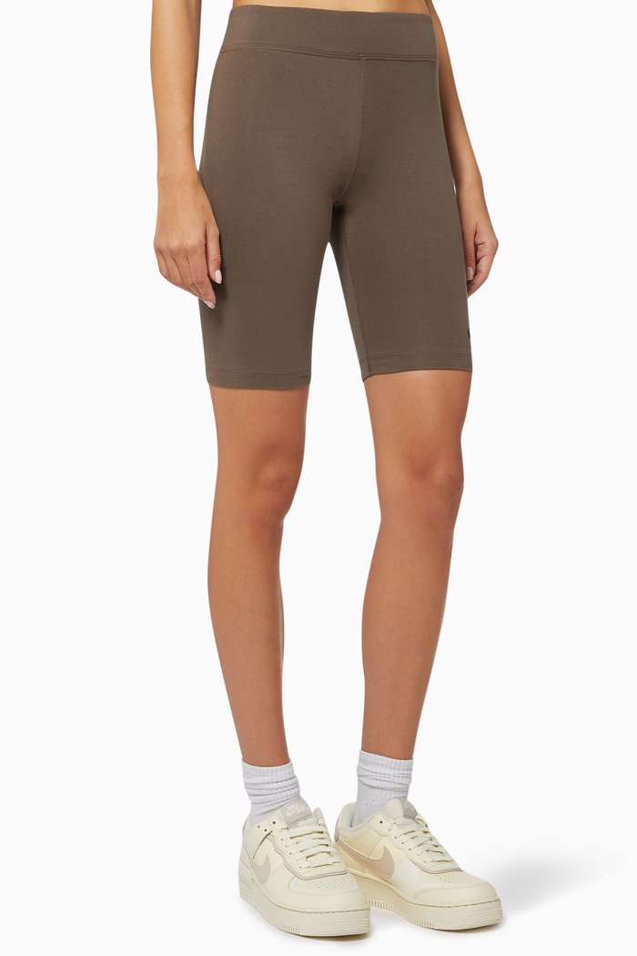 

Sportswear Essential Biker Shorts in Cotton, Grey