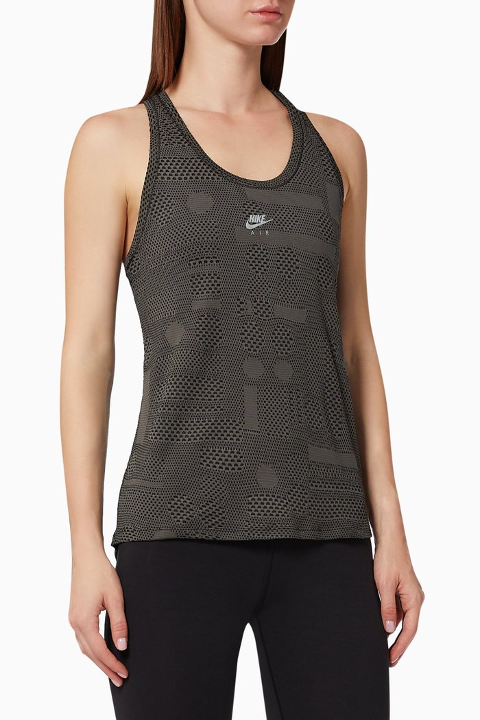 Dri-FIT Running Tank in Recycled Polyester, Black