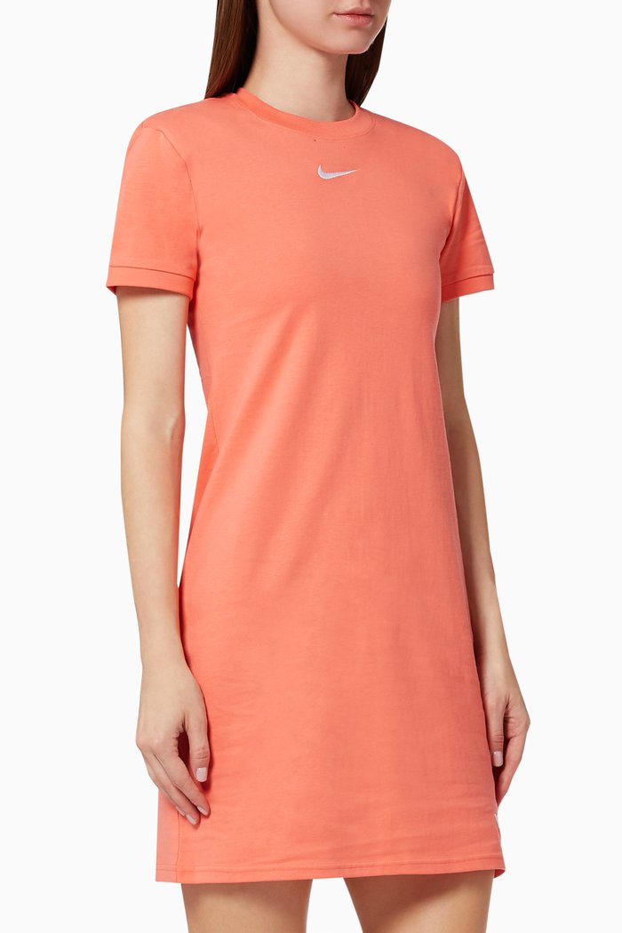 

Icon Clash T-shirt Dress in Cotton Jersey, Pink