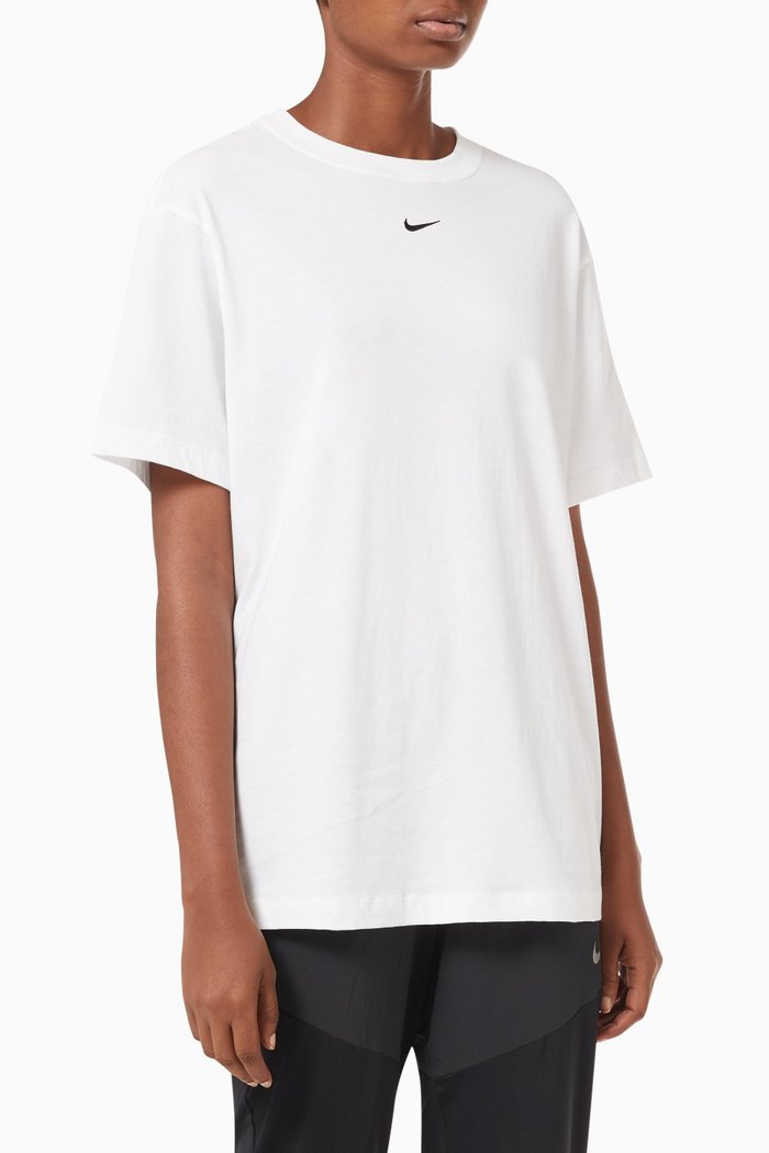 

Sportswear Essential Top in Cotton, White