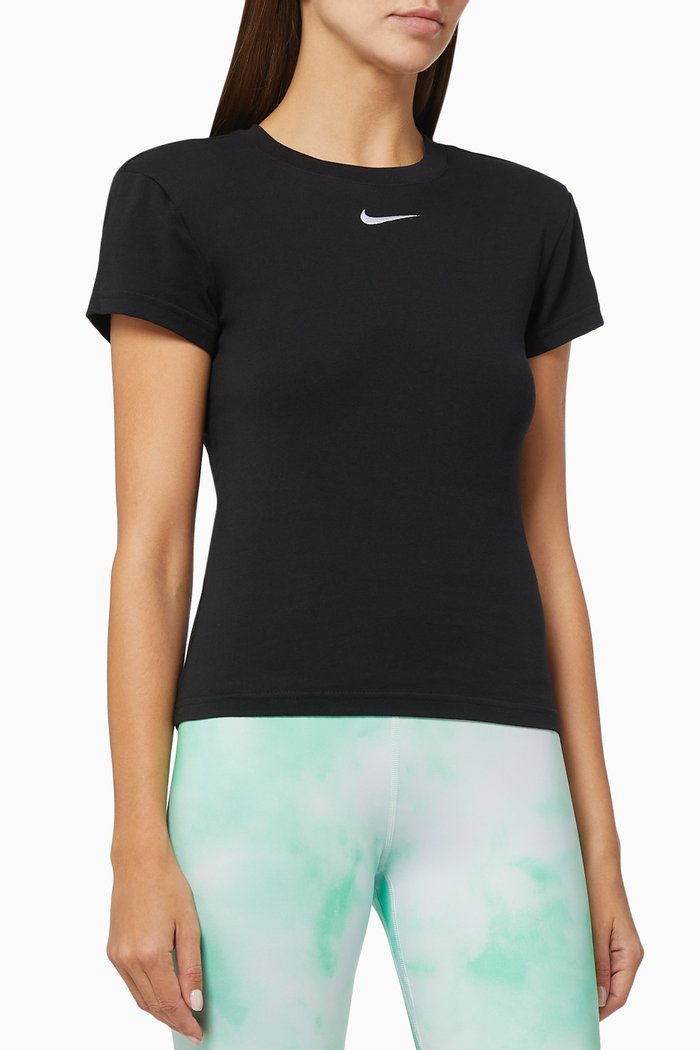 

Sportswear Icon Clash T-shirt in Cotton, Black
