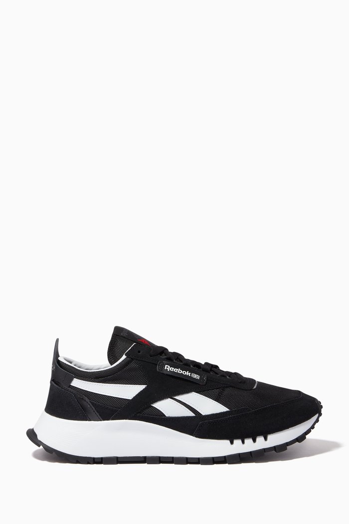 Classic Legacy Sneakers in Ripstop & Suede, Black