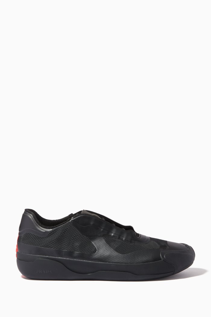 

x Prada A+P Luna Rossa 21 Sneakers in PRIMEGREEN, Black