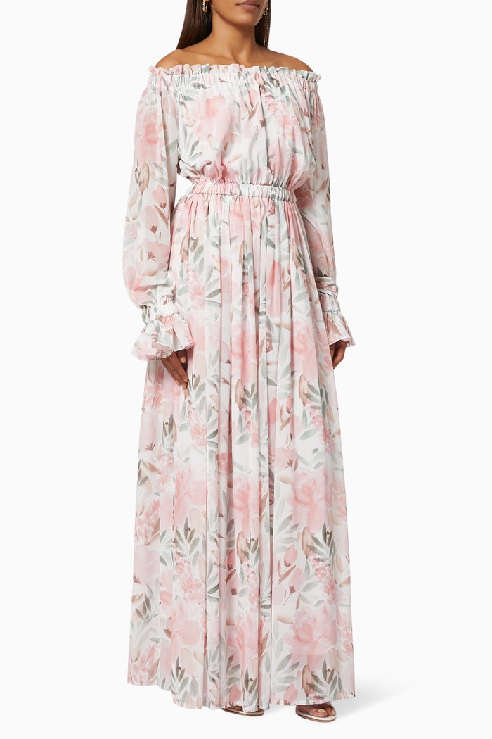 

Off Shoulder Dress, Multicolour