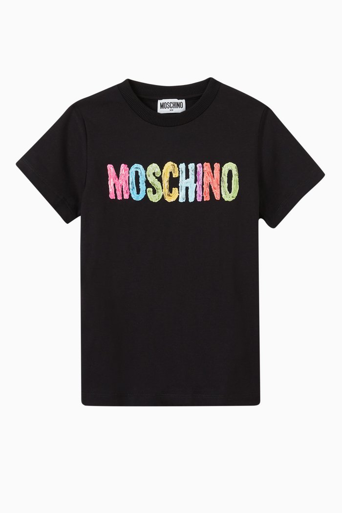 

Painted Logo T-shirt in Cotton, Black