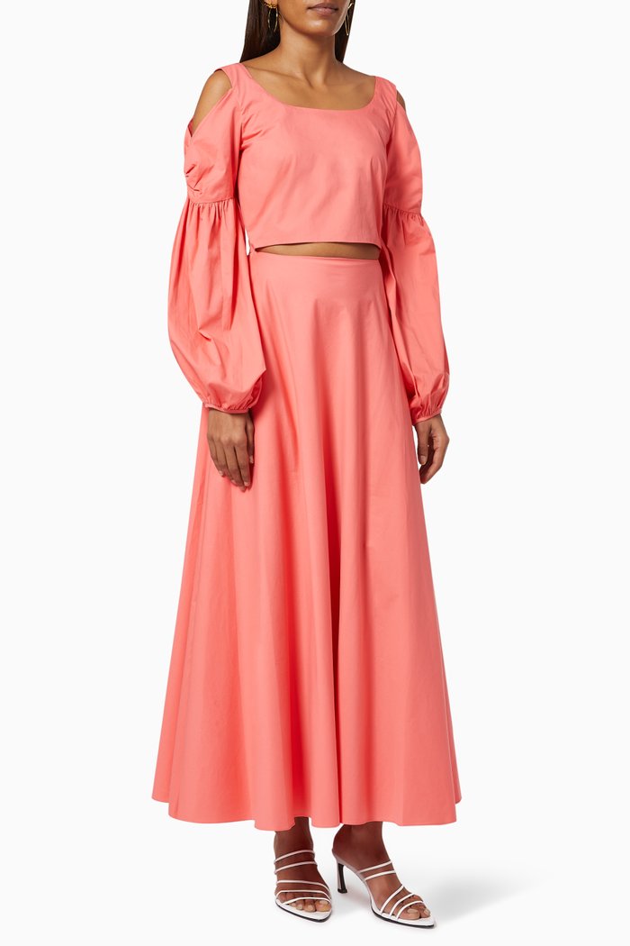 

Selina Dress in Cotton, Pink