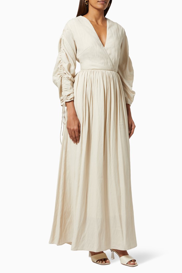 

Freya Dress in Cotton, Neutral