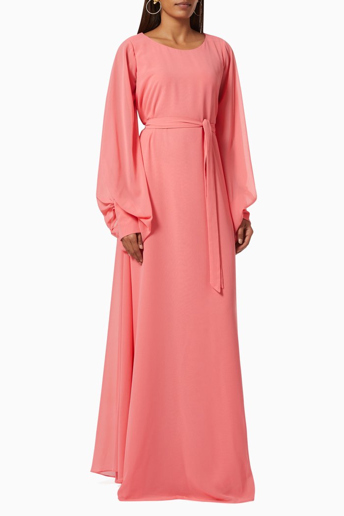 

Celeste Dress in Chiffon, Pink