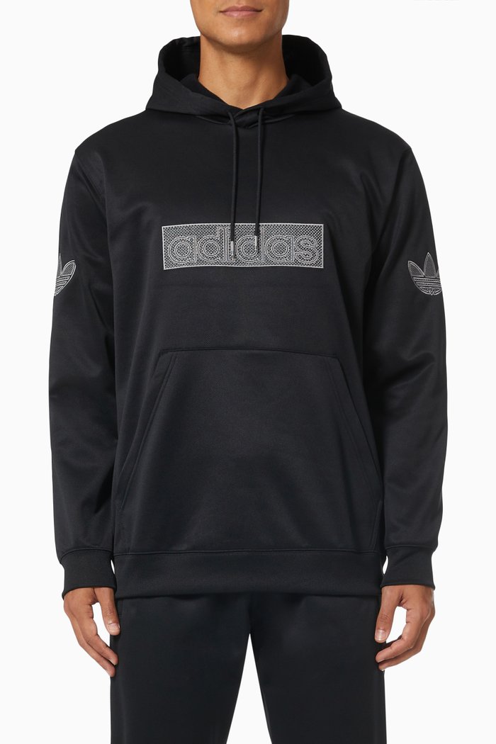 

SPRT Hoodie in Recycled Doubleknit Polyester, Black