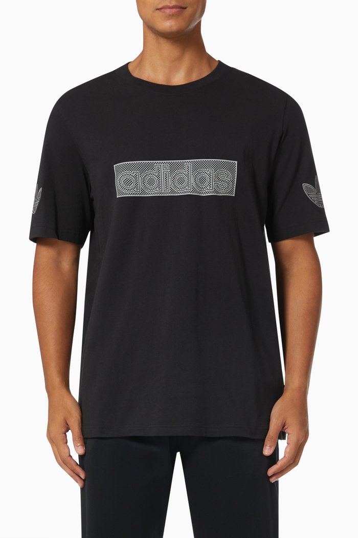 

SPRT Logo T-shirt in Cotton Jersey, Black