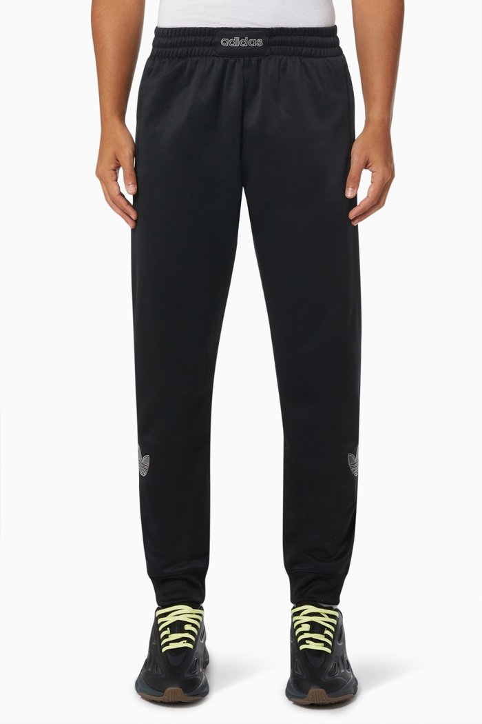 

SPRT Logo Sweatpants in Recycled Polyester, Black