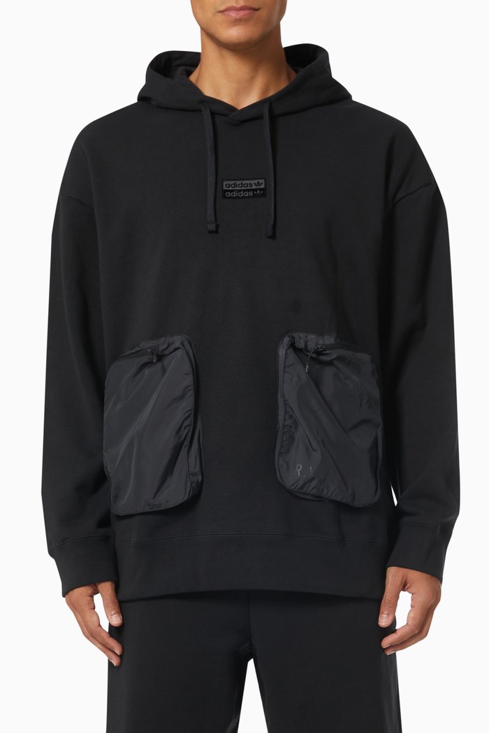 

R.Y.V. Hoodie in French Terry, Black