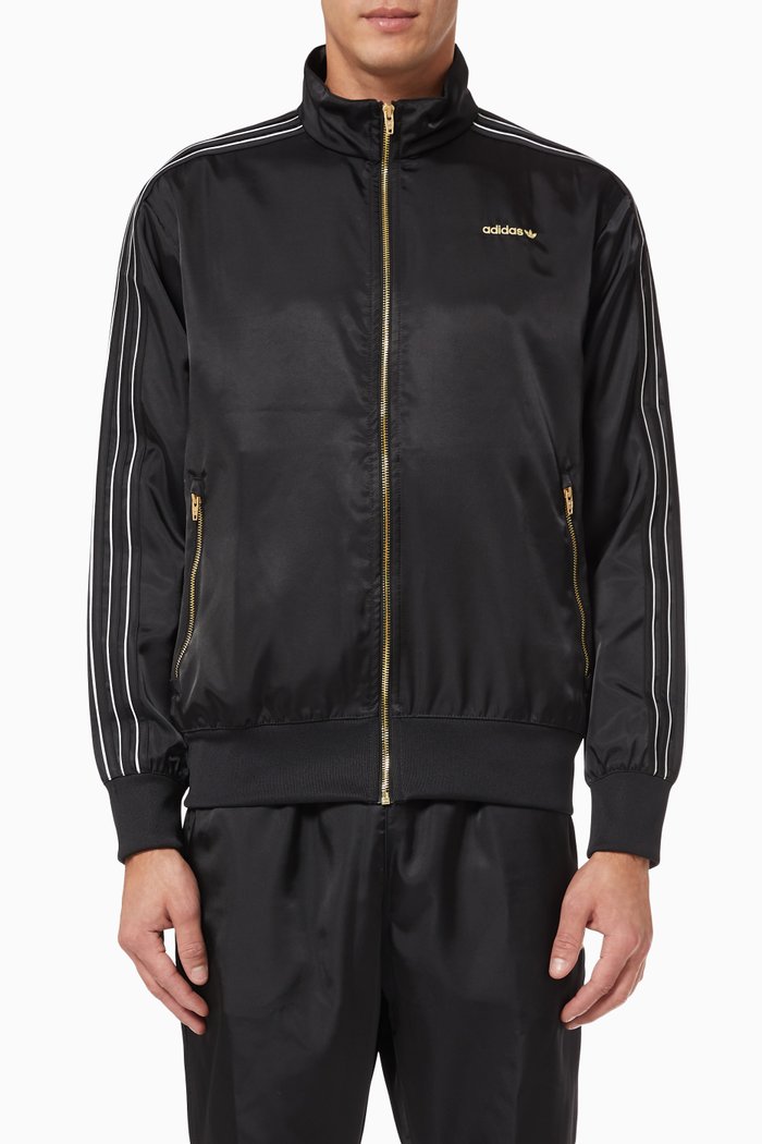 

Firebird Track Top in Satin, Black