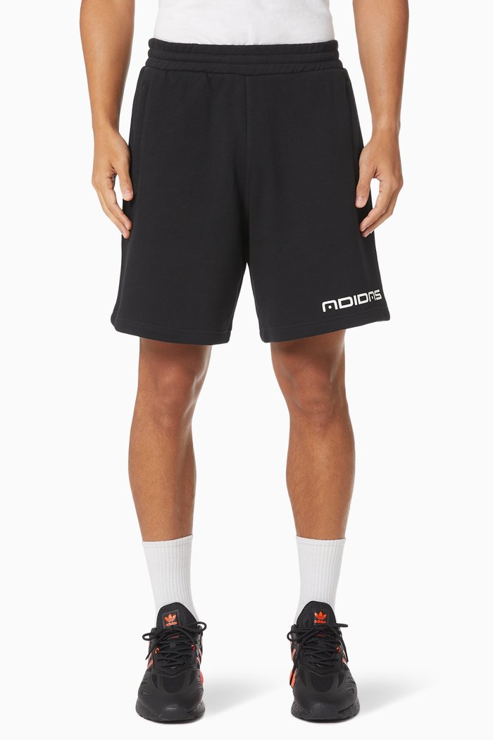 

Graphics Symbol Shorts in French Terry, Black