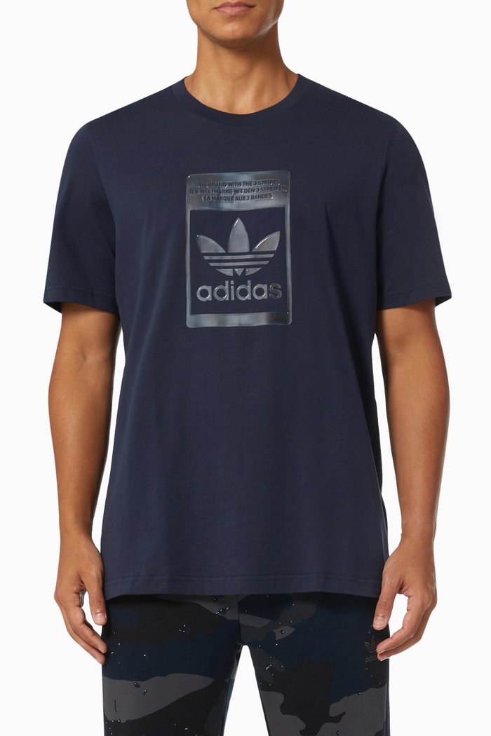 

Camo Pack T-shirt in Single Jersey, Blue