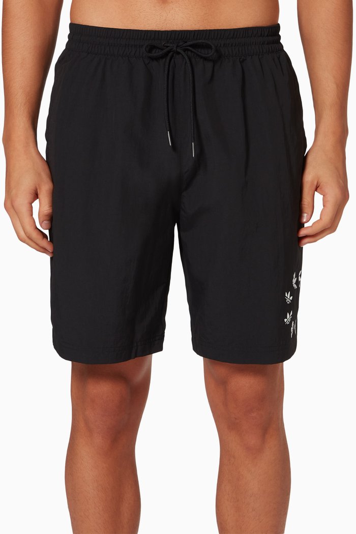 

Adicolor Shattered Trefoil Swim Shorts in Recycled Nylon, Black