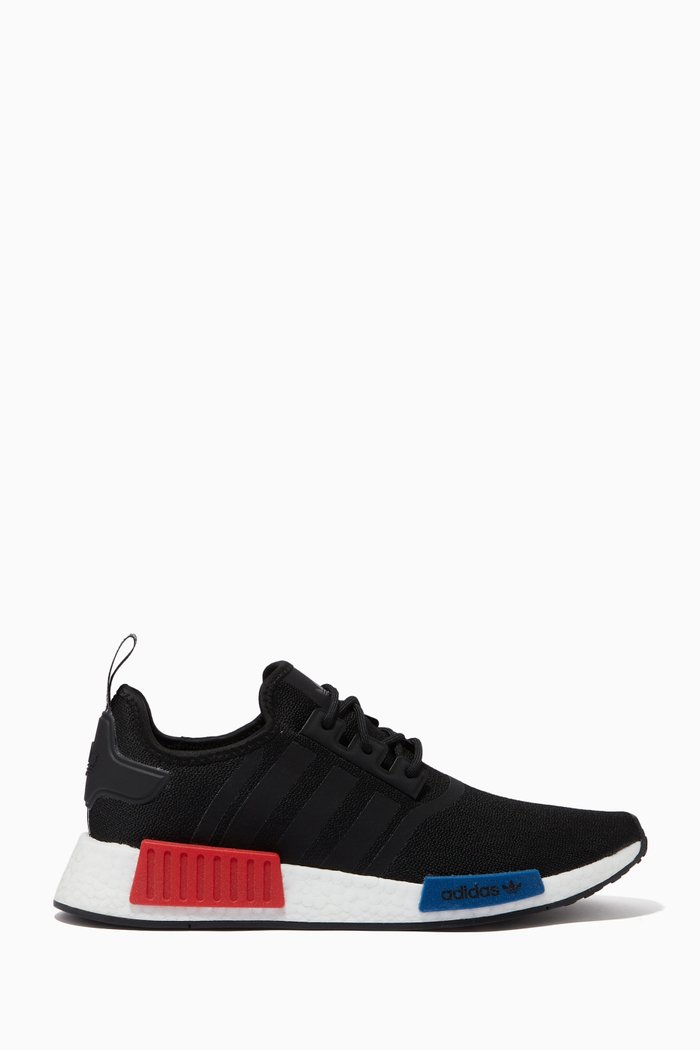 

NMD_R1 Sneakers in Stretch Knit, Black