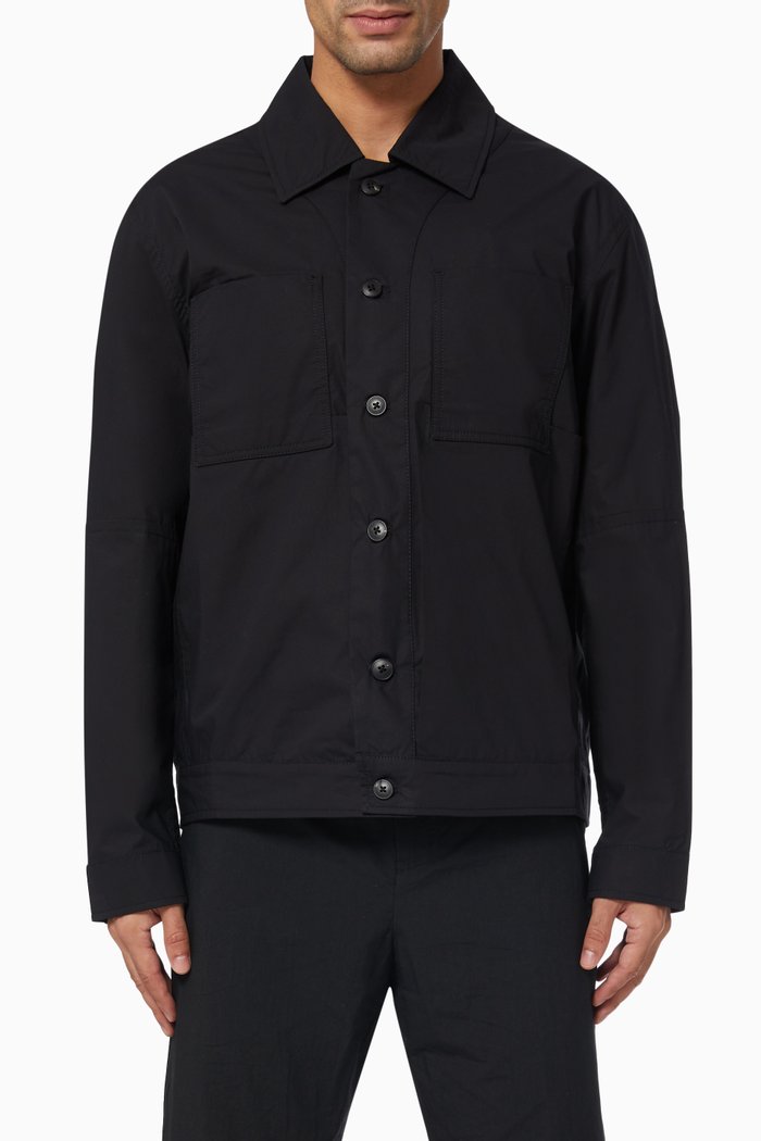 

Worker Jacket in Quilted Nylon, Black