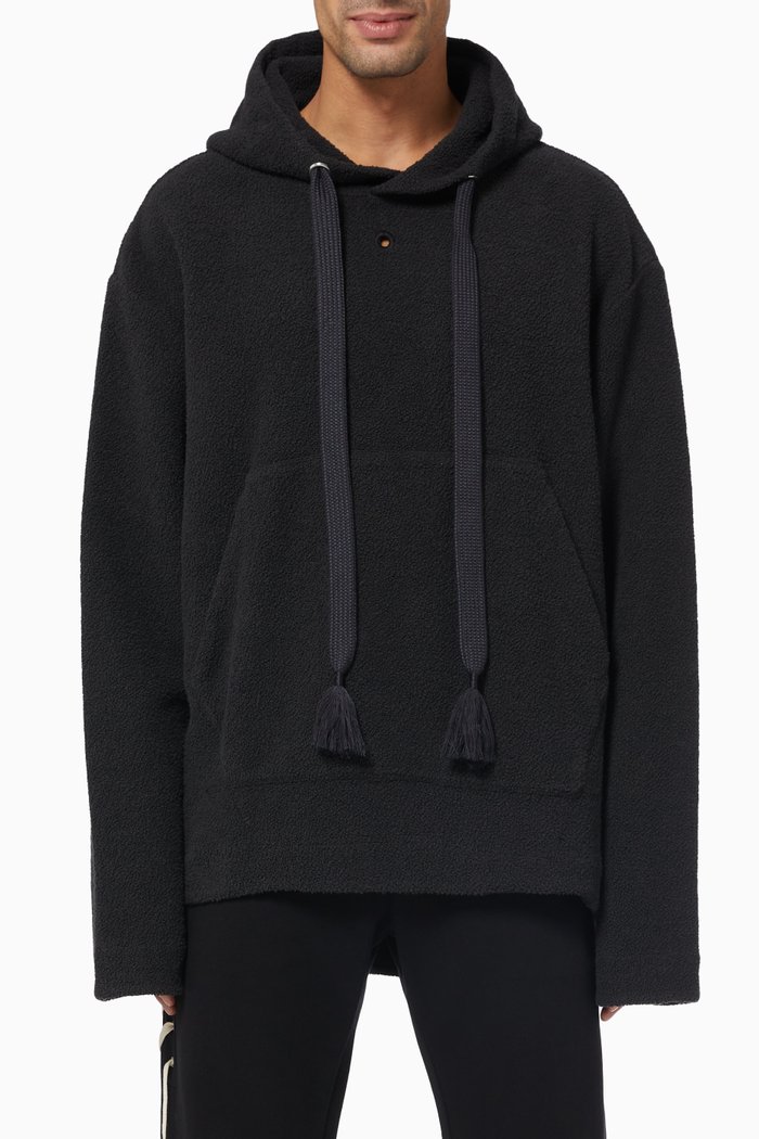 

Hole Reverse Hoodie in French Terry, Grey