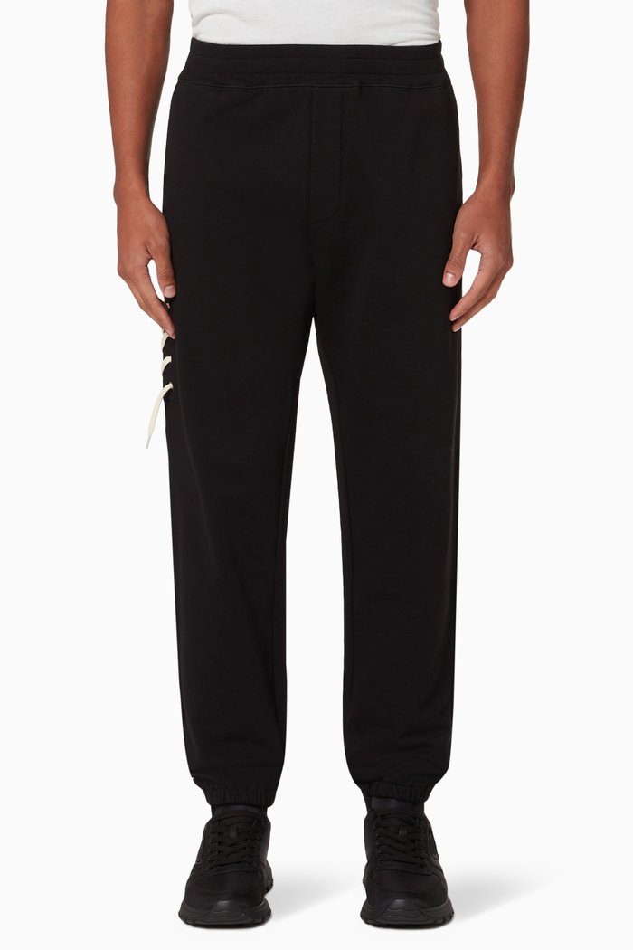 

Laced Sweatpants in Jersey, Black