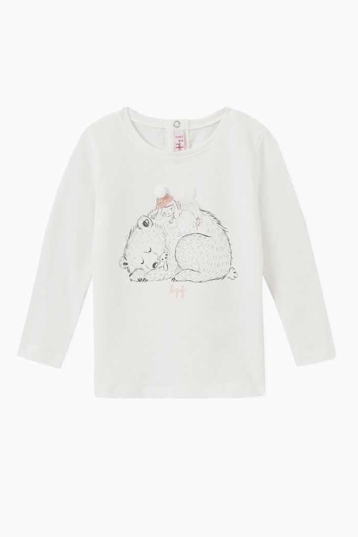 

Sleeping Bear T-shirt in Jersey, White