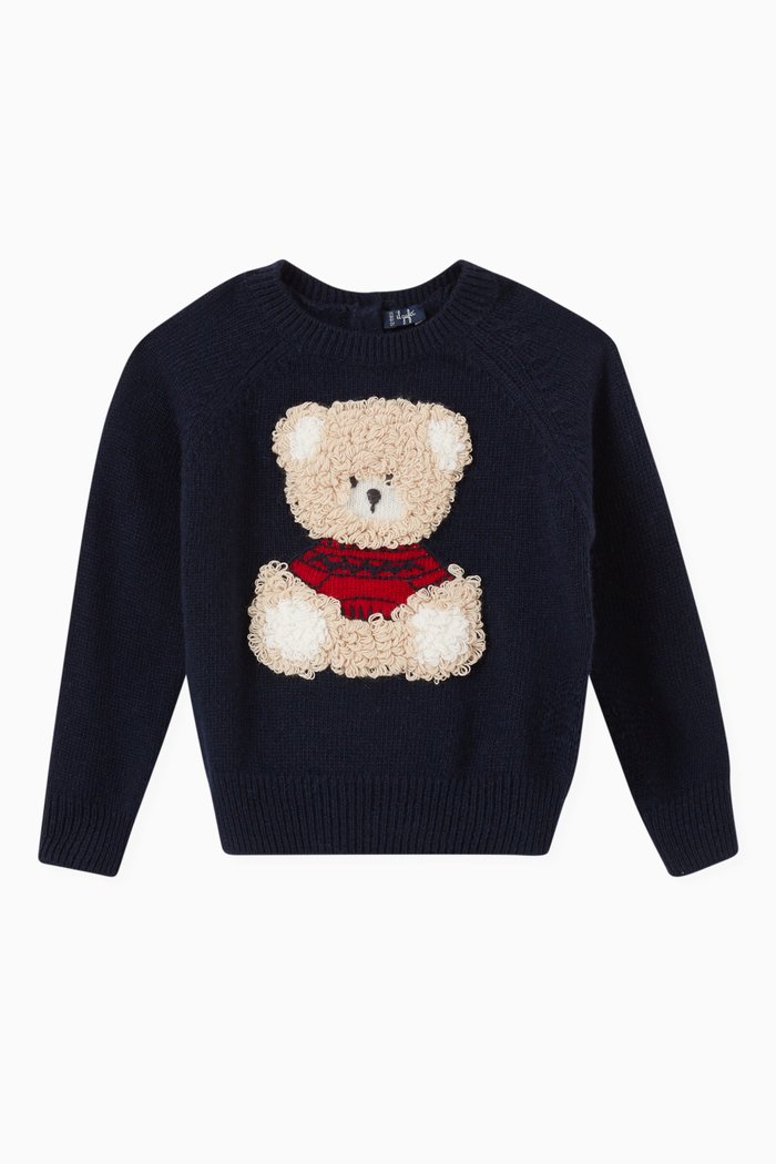 

Bear Sweater in Knit, Blue