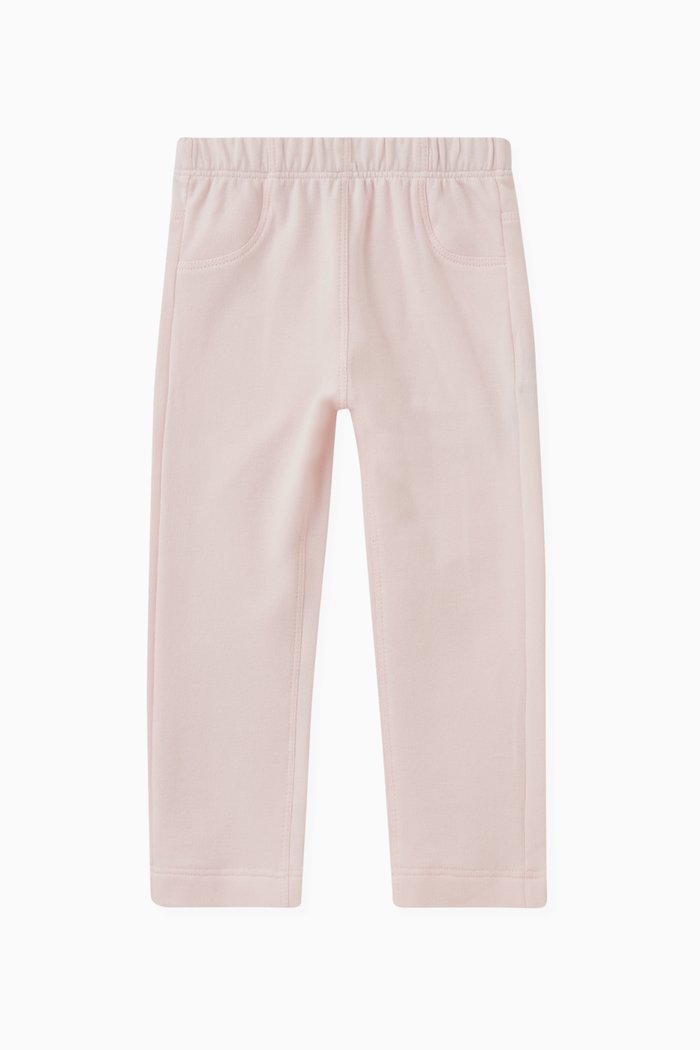 

Track Pants in Stretch Cotton, Pink