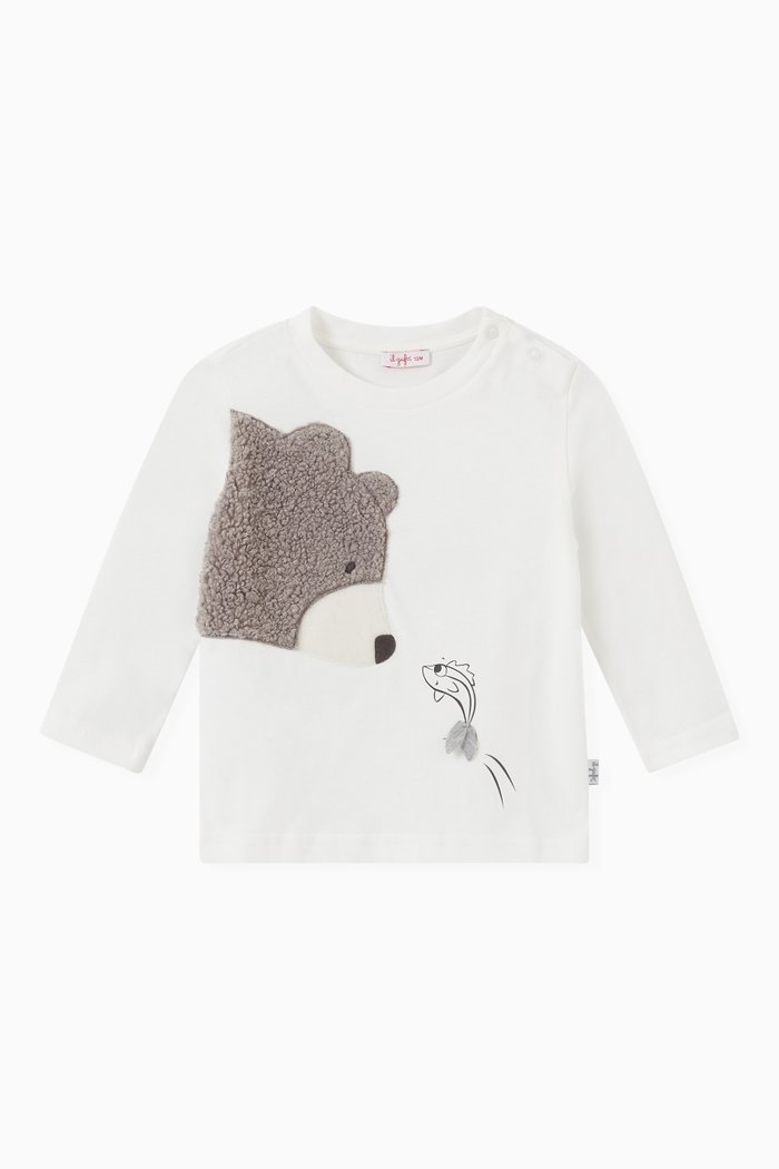 

Bear T-shirt in Jersey, White