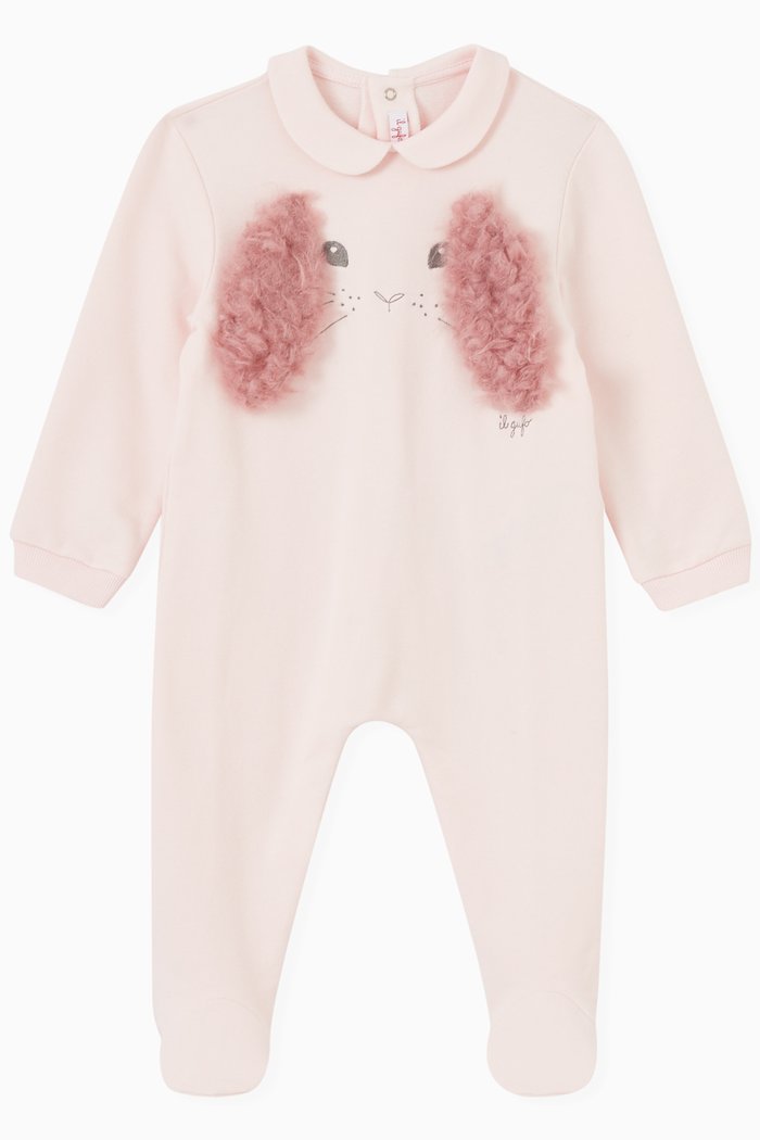 

Rabbit Pajama in Stretch Cotton, Pink