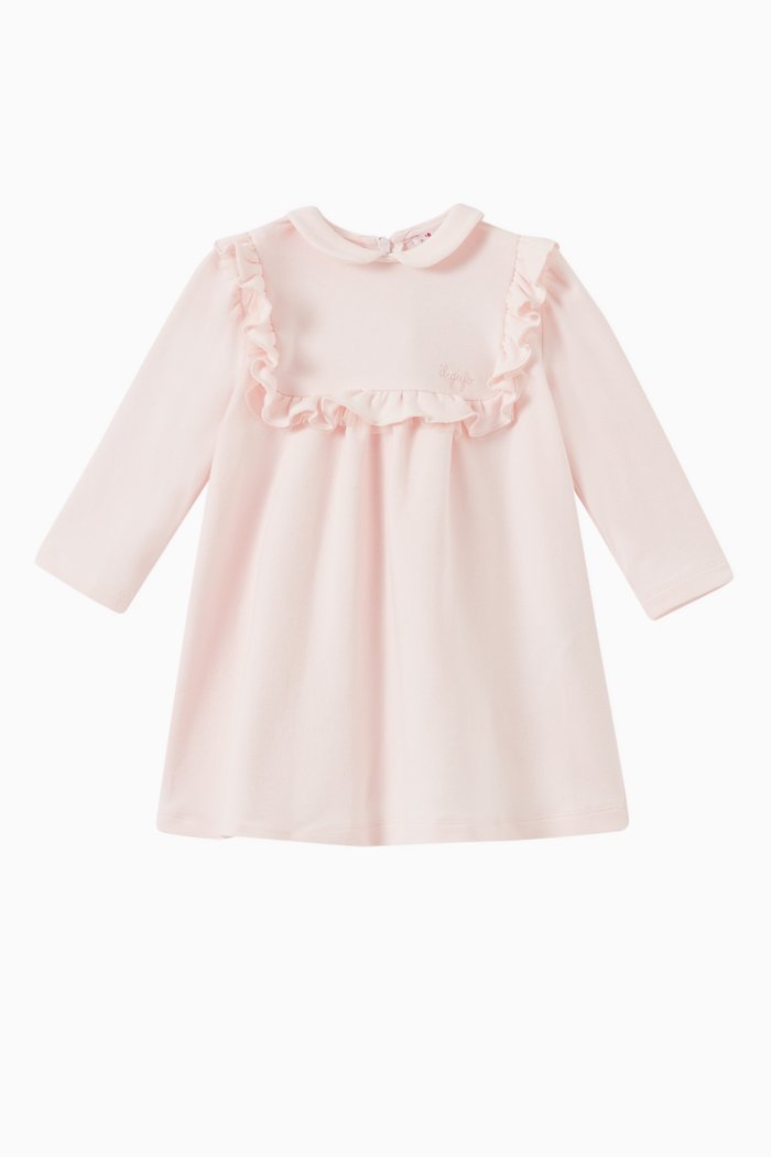 

Ruffle Dress in Cotton, Pink