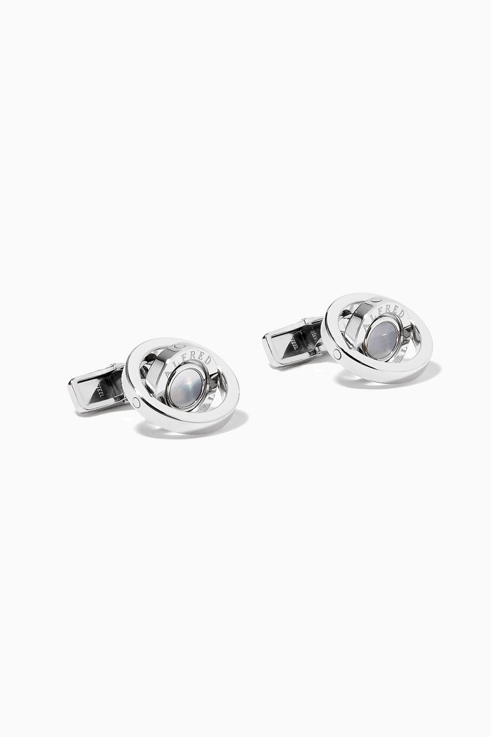

Radial Cufflinks in Sterling Silver