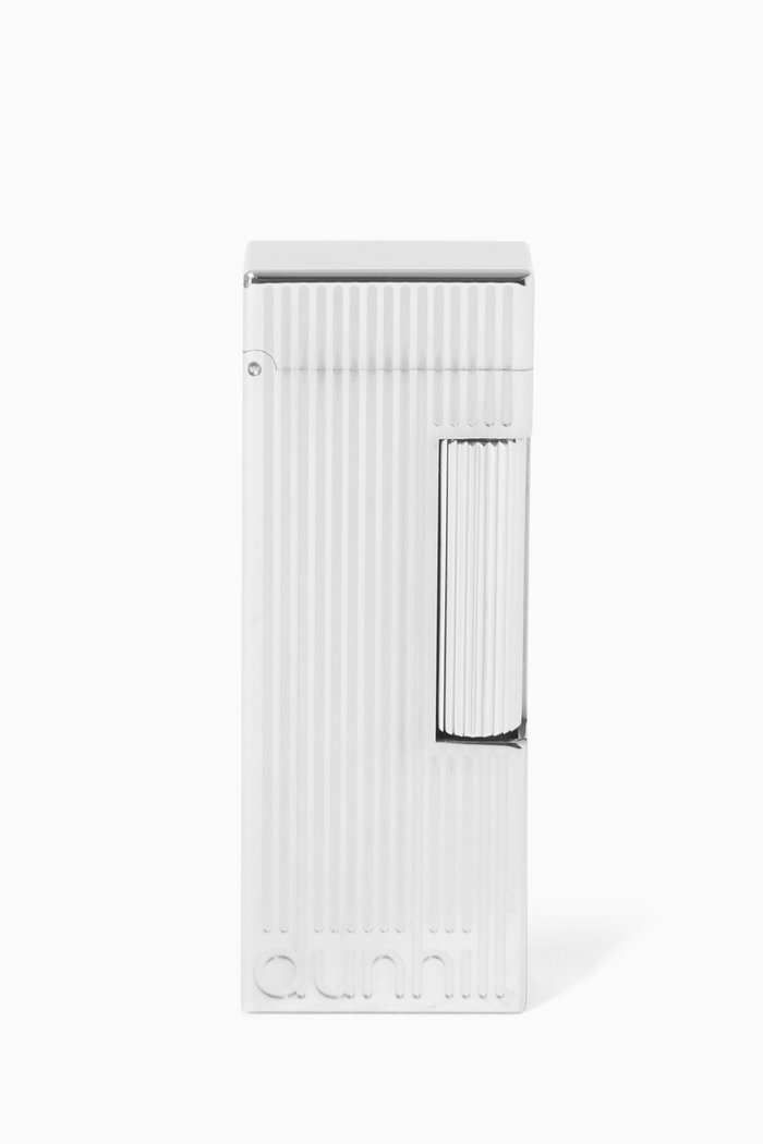 

Signature Rollagas Stripe Lighter in Palladium, Silver