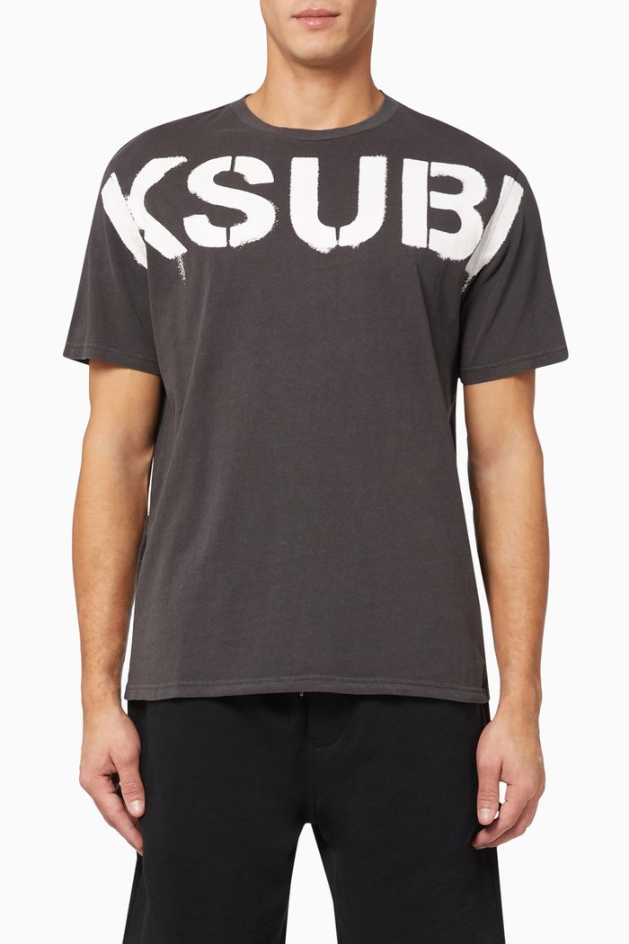 

Stencil Kash T-shirt in Cotton Jersey, Grey