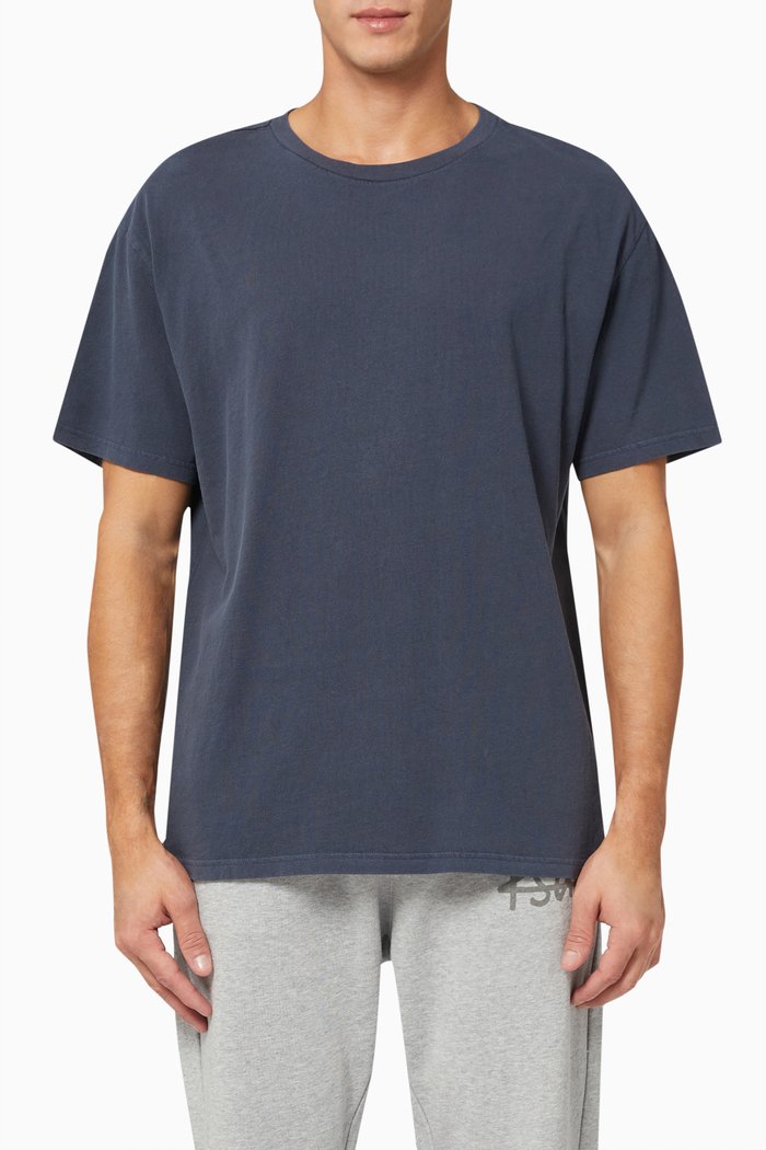 

4 x 4 Biggie T-shirt in Cotton Jersey, Blue