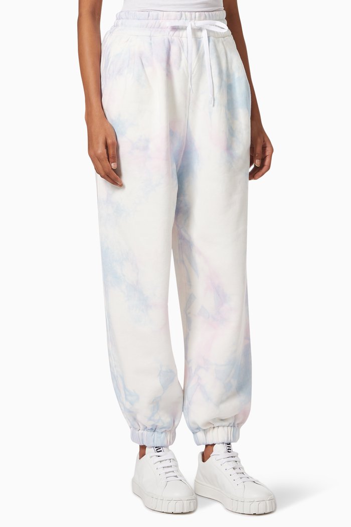 

Miu Miu Club Sweatpants in Tie-dye Cotton Jersey, Multicolour