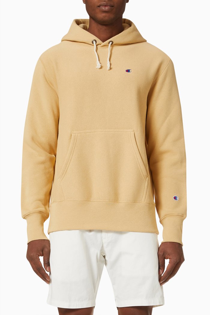 

Small Logo Hooded Sweatshirt in Reverse Weave, Neutral