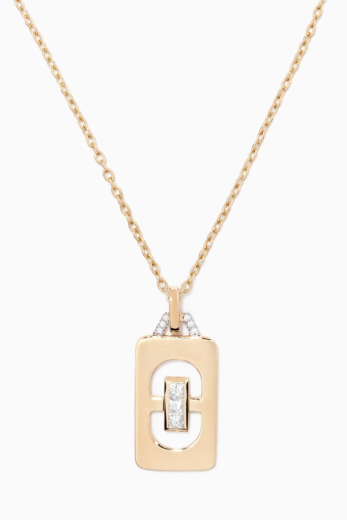 

Loa Necklace with Diamonds in 14kt Yellow Gold