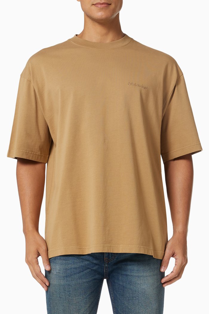 

BB Corp Medium Fit T-shirt in Cotton Jersey, Neutral