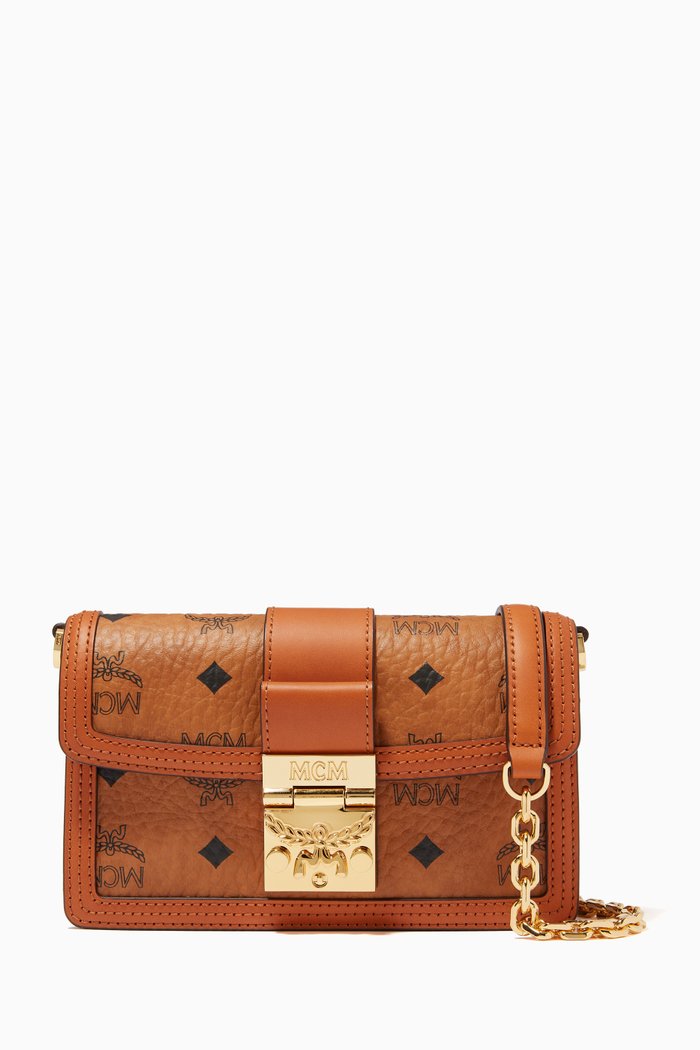 

Mini Gretl Crossbody in Visetos, Brown