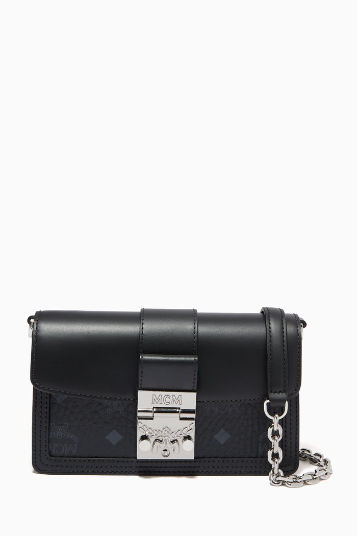 

Mini Gretl Crossbody in Visetos Leather Block, Black