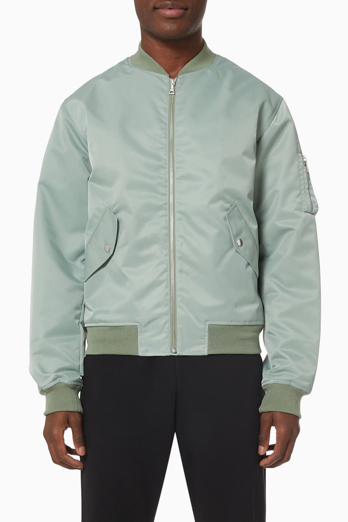 

Bogota Bomber II in Japanese Nylon Taffeta, Green