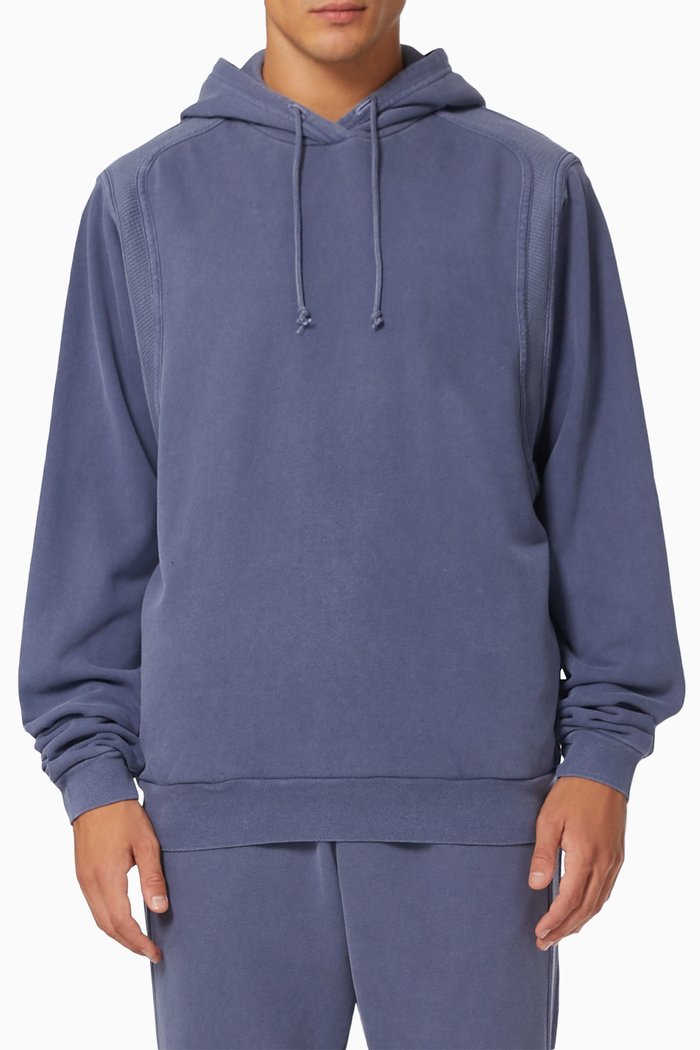 

Cross Thermal Hoodie in Fleece, Blue