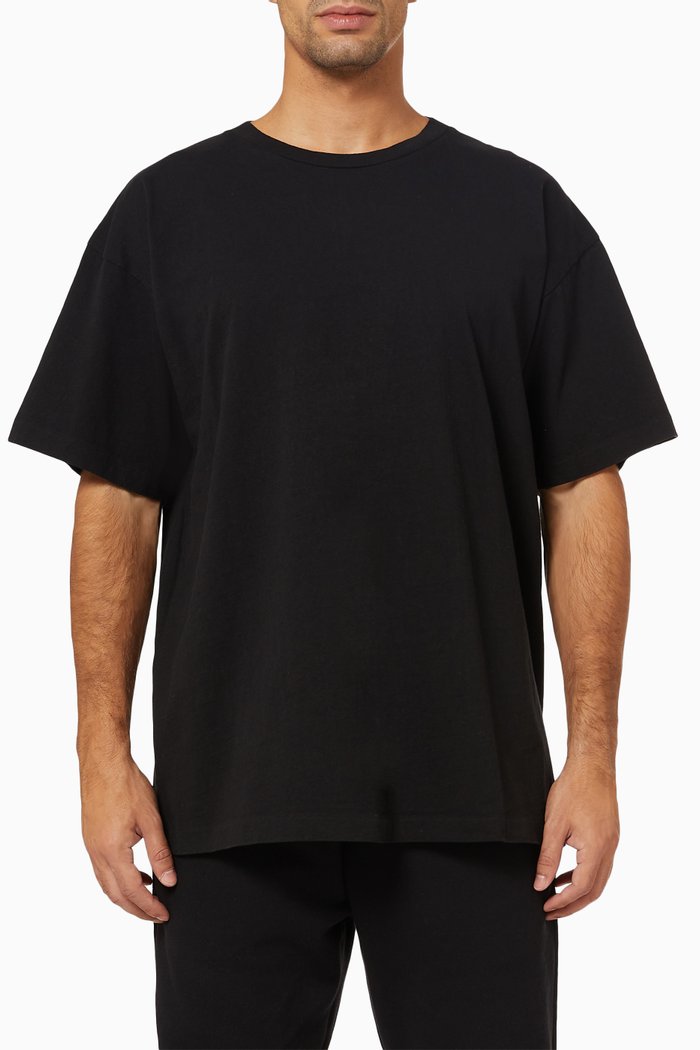 

University T-shirt in Jersey, Black