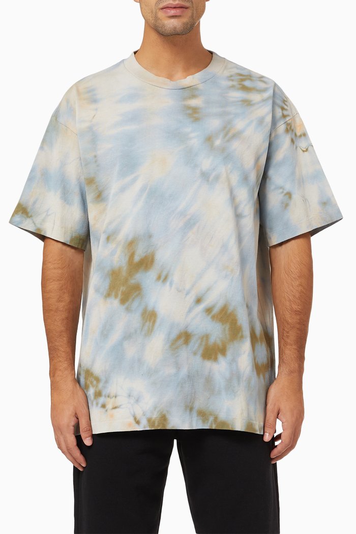 

University T-shirt in Tie-dye Jersey, Neutral