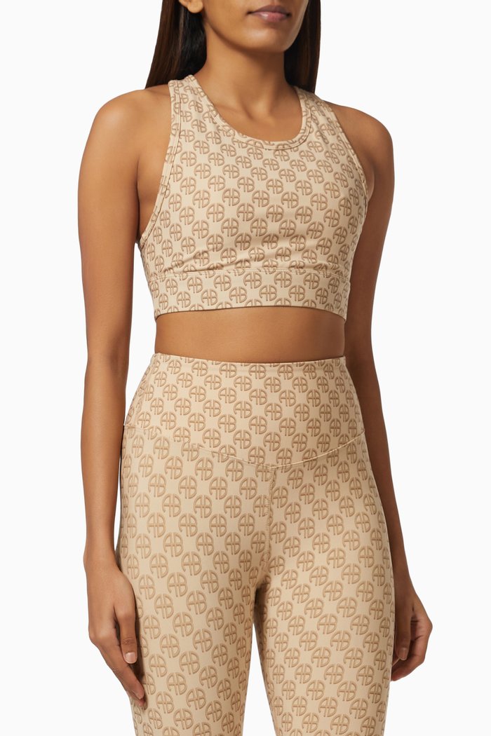 

Blair Sports Bra in Stretch Nylon, Brown